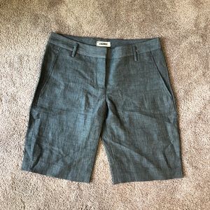 L’Agence Gray/Silver Metallic Shorts